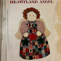 Heartland Angel Fabric Panel by Cranston Cotton Country Primitive Doll 1 yard - £6.22 GBP