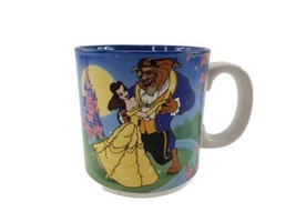 1990&#39;s Disney Beauty and the Beast Ceramic Coffee Tea Mug Cup Disney Classic - $16.68