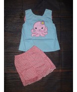 NEW Boutique Octopus Girls Tunic &amp; Shorts Outfit - $15.07 CAD