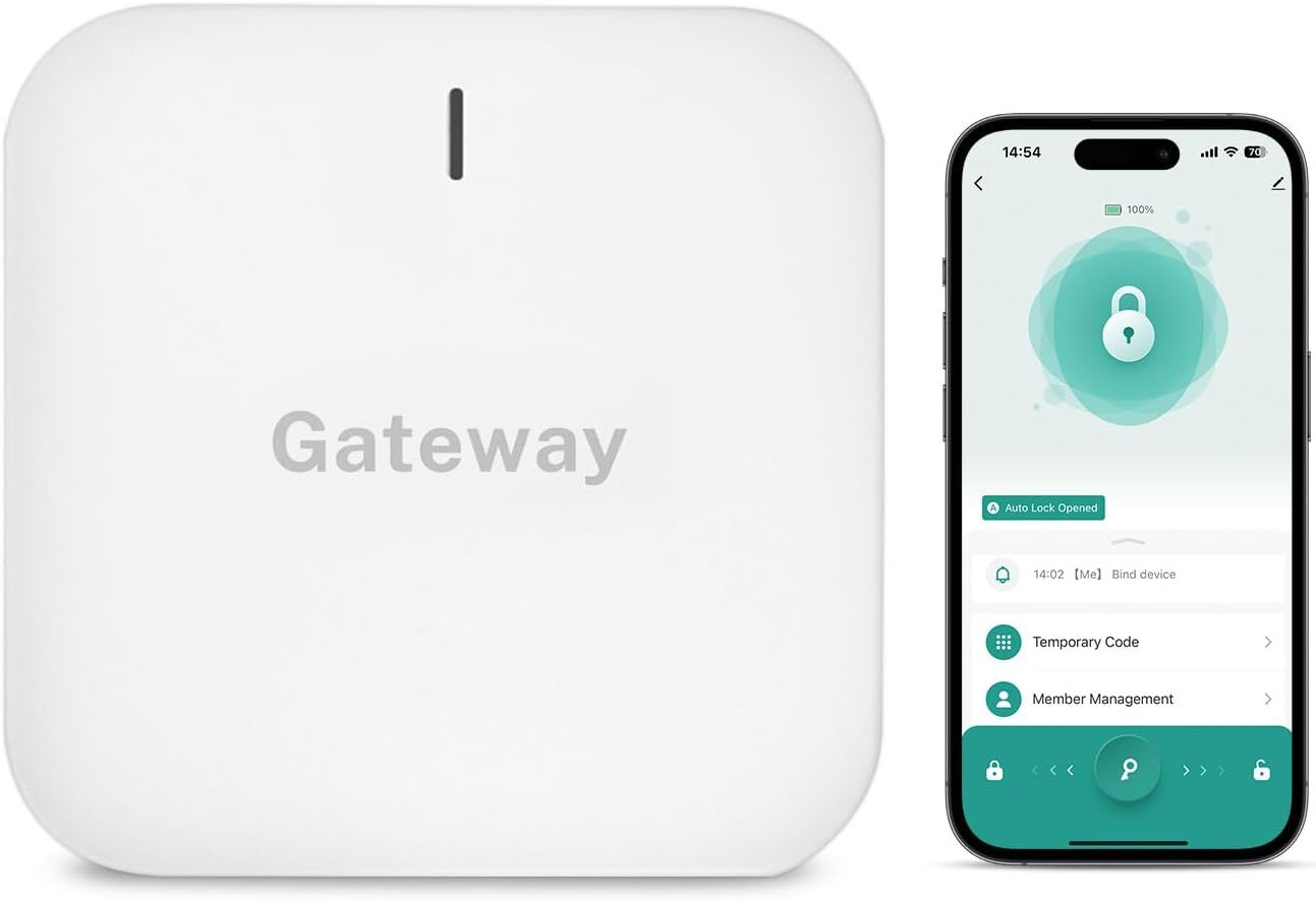 Tuya Smart Door Lock Wi-Fi Gateway, Bluetooth Lock Wi-Fi Bridge, And Gat... - $47.99