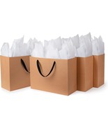 Set of 4 Large Gift Bags with White Gift Paper 16x6x12 Inches | Oak Nort... - $376.14 MXN