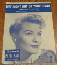 Vintage Sheet Music - Left Right Out Of Your Heart - 1948 Edition - VGC ... - $5.93
