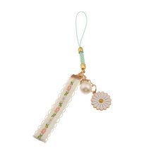 Bells Fashion Gift Small Daisy Bag Ornaments Bag Pendant Key Chain Daisy Lace Ke - £7.63 GBP+
