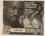 New York Undercover Print Ad Advertisement Salli Richardson Malik Yoba T... - £4.63 GBP