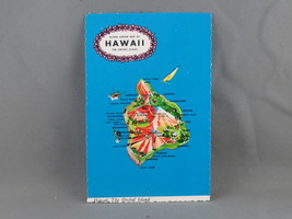 Vintage Postcard- Hawaii Orchid Island Map - Hawaiian Service Inc. - £11.81 GBP
