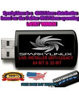 Sparky Linux USB Live/Installer - 64-bit &amp; 32-bit - Dual Boot  UEFI &amp; Le... - $13.85