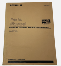 CAT Caterpillar CS-563D CP-563D Vibratory Compactor Parts Manual S/N 9MW1-9ZW1 - £35.58 GBP
