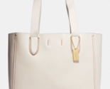 Coach Soft Leather Derby Tote Chalk Ivory White 58660 Gold NWT $350 Reta... - $142.55