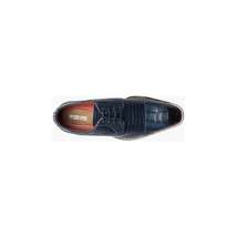 25630-400 Stacy Adams Tedesco Cap Toe Oxford Lizard Leather Dress Shoes Blue image 5