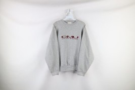 Vtg 90s Womens L Spell Out Central Michigan University Crewneck Sweatshirt USA - £35.19 GBP