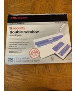 Office Depot #9 Double Window Envelopes 250 Count-New-SHIPS N 24 HOURS - $55.40 CAD