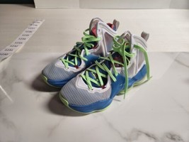 Nike Lebron 19 XVIIII Tropical Kids Size 6.0Y/Womens 7 Blue Lime Glow DD0418-400 - £51.43 GBP