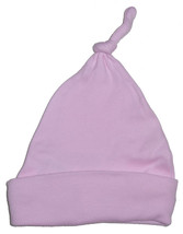 Girl 100% Cotton Pink Knotted Baby Cap One Size - £8.35 GBP