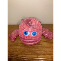 Aurora Carol The Coral Fish Hand Puppet Pink Plush Toy Sparkle Bling Fins - $15.20