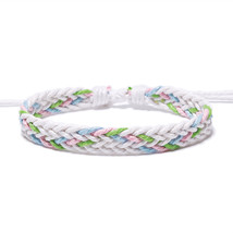 Ntage cotton rope charm bracelet for women men brown adjustable string bracelet jewelry thumb200