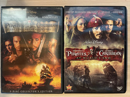 Disney 2 DVD Lot: Pirates of the Caribbean Black Pearl and At Worlds End - £4.72 GBP