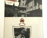 Vtg 1940s Brook Forest Inn and Chalets Diecut Advertising Brochure Everg... - $23.71