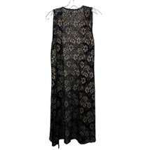 Lularoe Duster Womens S Used Lace Black Gold Floral - $19.80