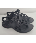 Chaco Updraft X2 Bulloo Women&#39;s Size 10 Shoes Black Double Strap Vibram ... - £31.59 GBP