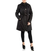 Nwt Ellen Tracy Black Hooded Anorak Coat Size L $240 - £73.19 GBP