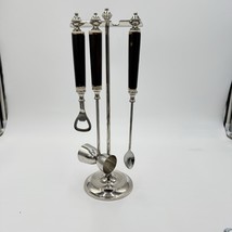 POTTERY BARN  FRENCH Country Chic Faux Bone Handle Bar Tool Set 4 PCs St... - $40.50