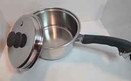 Vintage Saladmaster T304S Stainless Steel Tri-Clad 8&quot; Skillet/Fry Pan w/... - £30.47 GBP