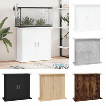 Modern Wooden Home Aquarium Fish Tank Stand Cabinet Unit With 2 Doors Stands - £98.85 GBP+