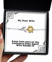 Nice Wife, Keep Calm and Let The Insurance Sales Agent Wife Handle It, Sarcastic - £39.92 GBP
