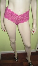 Women&#39;s F7 Pink Brazilian Thong Panty Panties Size Large - £15.79 GBP
