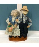 Vtg Petticoat Partners Grandma And Grandpa Dolls handcrafted Softsculptu... - £37.07 GBP