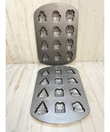 Wilton Christmas Holiday Mold Baking Pan Cake Candy Tree Hat Reindeer - $334.83 MXN