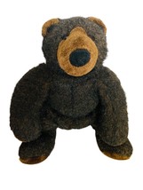 BABW / Build a Bear Workshop Black Grizzly Teddy 15&quot; Bear Plush Stuffed Toy - £18.94 GBP