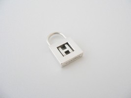 Tiffany &amp; Co Alphabet H Pendant Personalized Padlock Charm 4 Necklace Br... - £272.08 GBP