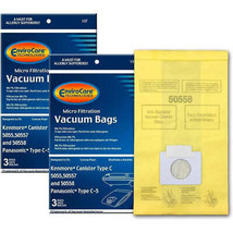 6-Pack Vacuum Bags for Kenmore Canister Type C/Q 50555, Panasonic Type C-5 - £14.45 GBP