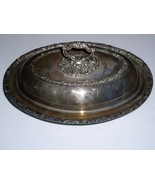 Primrose Plate Silver Serving Bowl Dish E. P. Copper BM Mounts Vintage 834 - $49.99