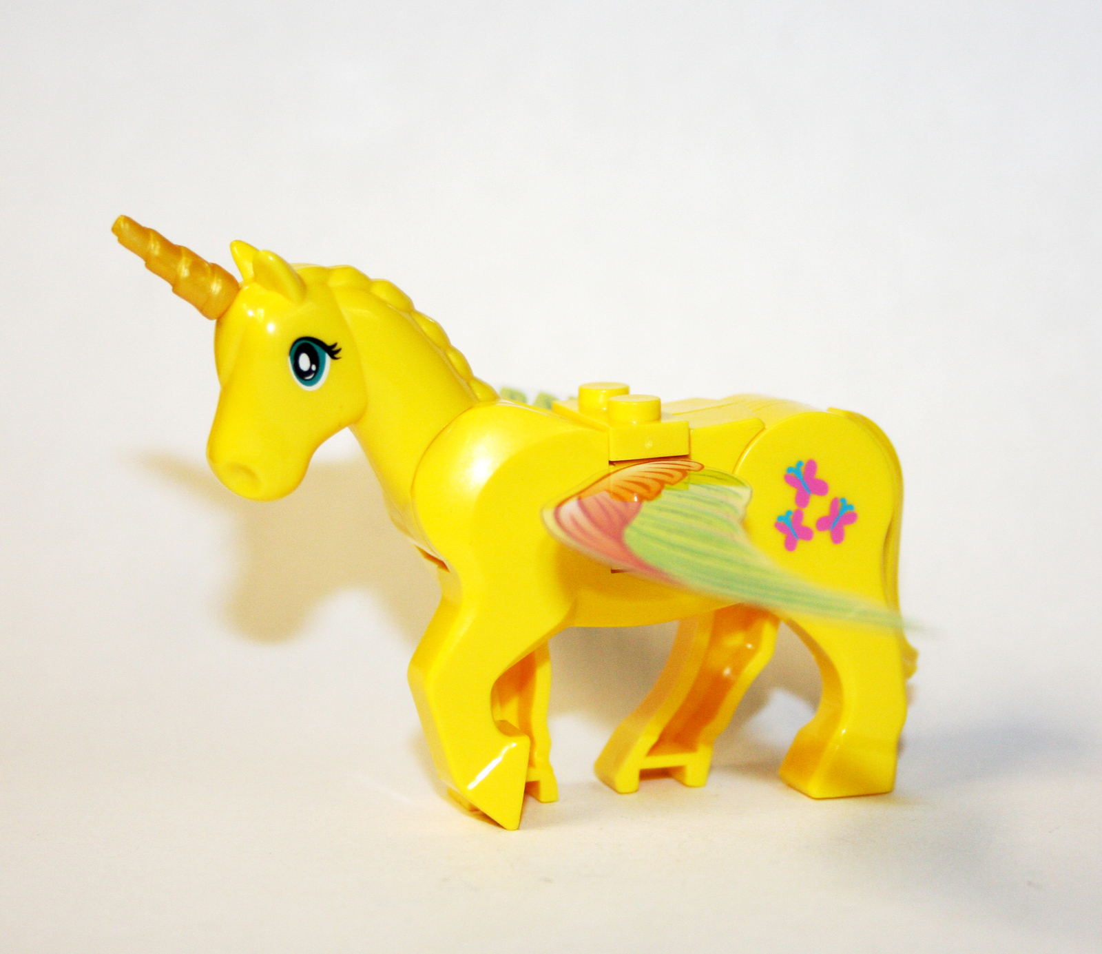 Minifigure Yellow Unicorn Horse My Little Pony Animal US Seller - $9.98