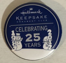 Hallmark Keepsake Ornament Club Small Pin Pinback Celebrating 25 Years J3 - $4.94