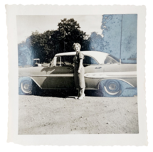 1960 Oldsmobile 88 Real Photo Antique Automobilia 3.5&quot; x 3.5&quot; Olds DWKK27 - $368.75 MXN