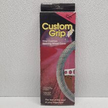 Vintage Steering Wheel Deluxe Soft Grip Cover Lace Up Light Brown Vinyl ... - $19.70