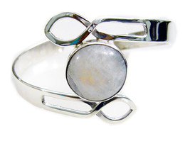 Bracelet blanc en argent sterling 925 avec pierre de lune arc-en-ciel... - £57.87 GBP