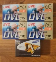 DV Video Tapes lot of 5 JVC Samsung New Sealed  - $29.69