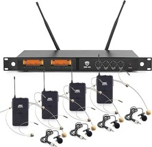 Dw-44 Hm-10 Beige Quad Digital Wireless Headset Microphone System Ultra-... - £683.46 GBP