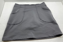 Athleta Gray Fleece Lined Skirt Womens Medium Pockets - £13.29 GBP