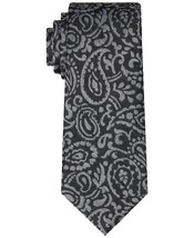 MSRP $70 Michael Kors Men&#39;s Classic Paisley Tie Charcoal Size OSFA - £8.05 GBP