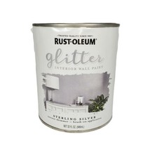 Rust-oleum Glitter Interior Wall Paint Sterling Silver Intense Shimmer 32oz 1 Qt - $140.00