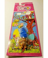 Vintage  Ace Novelty Treasure Trolls Ring New in Package Royal Blue - £7.84 GBP