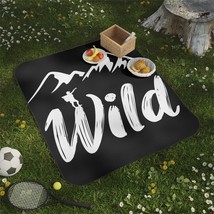 Wild Wanderer Picnic Blanket: Soft Fleece Top, Waterproof Backing for Ou... - $61.80