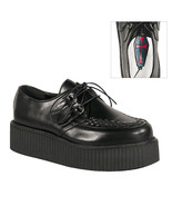 DEMONIA Men&#39;s Vegan Punk Gothic Black Platform Creepers Goth Shoes V-CRE... - $1,557.66 MXN