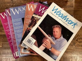 LOT of 6 Vtg WOODWORK Magazine Wood Shop Building Projects Crafts DIY 1993-1998 - £18.75 GBP