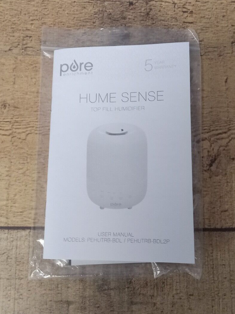 Replacement Manual for Pure Enrichment Hume Sense Humidifier (PEHUTRB-BDL) - $5.97